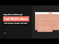 Enhanced formerly Mega Menu Walkthrough - Columns and Icons