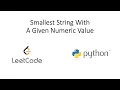 Leetcode - Smallest String With A Given Numeric Value Python