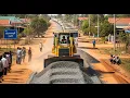 Download Lagu Incredible Skill! Powerful Komatsu Bulldozer Leveling Fresh Gravel in Rural Road Upgrade Operation
