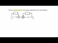 Example transfer function from block diagram