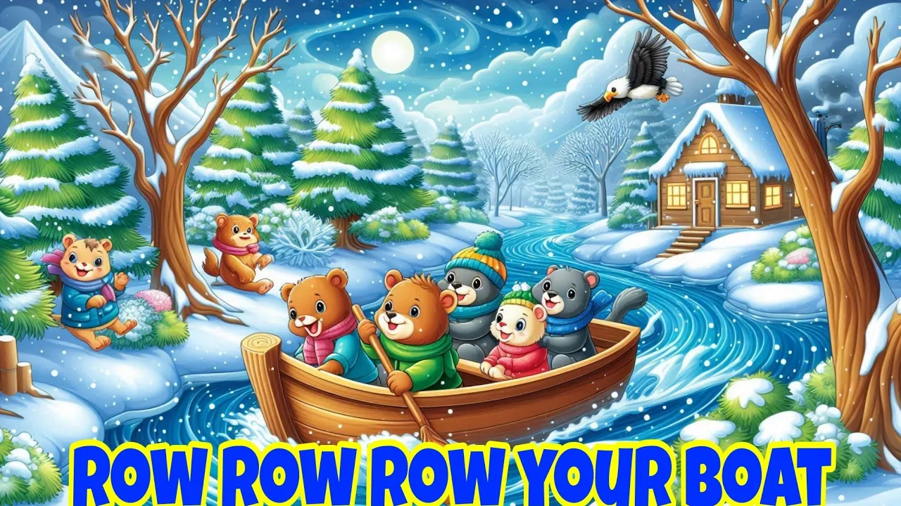 ROW ROW ROW YOUR BOATS ~ SUPER SIMPLE SONGS ~ CHILDREN'S SONGS ~ LEARS SING ⛵⚓