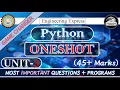 Python Programming One shot Unit-3 Most Important Questions B-tech AKTU By Engineering Express