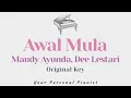 Download Lagu Awal Mula - Maudy Ayunda, Dee Lestari (Original Key Karaoke) - Piano Instrumental Cover with Lyrics