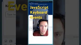 JavaScript keyboard events tutorial