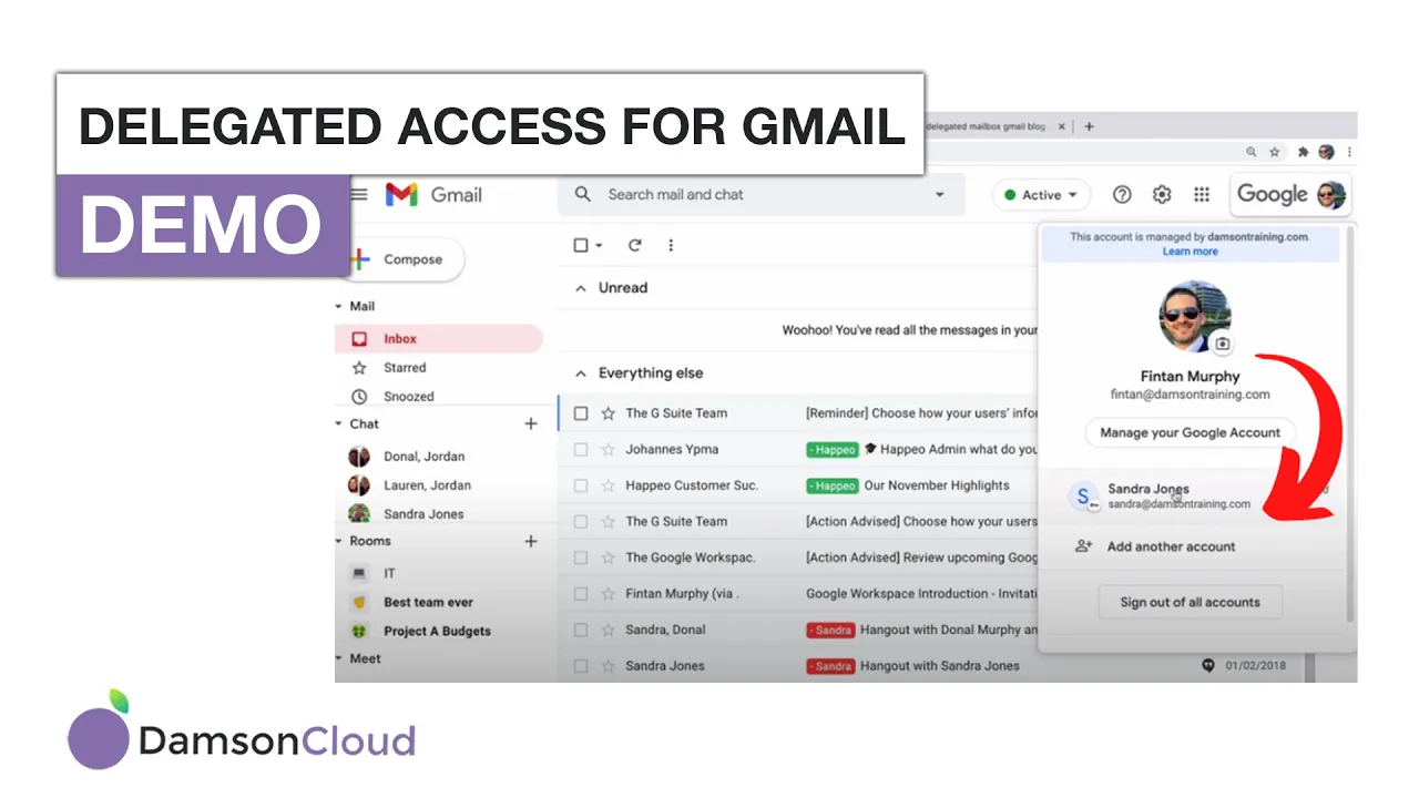 Learn How to Setup Delegated Access in Gmail.