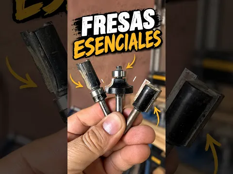 Fresas esenciales en carpintería