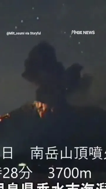 NATURE’S FURY: One of Japan’s most active volcanoes erupts multiple times #shorts