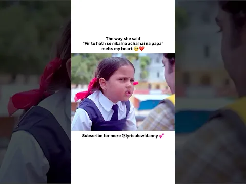 The way she said "Fir to hath se nikalna acha hai na papa" melts my heart 🥺❤️ #story #shorts