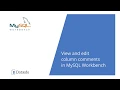 View and edit column comments in MySQL Workbench
