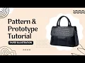 Handbag pattern drafting Prototype paper illustration
