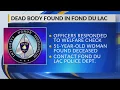 Fond du Lac Police find woman dead in her home suspicious death investigation underway
