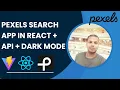 React js Photo Search App Using Pexels API With Download Modal View