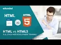 HTML vs HTML5 Difference between HTML and HTML5 HTML Tutorial Edureka