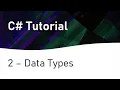 C Tutorial 2 Data Types