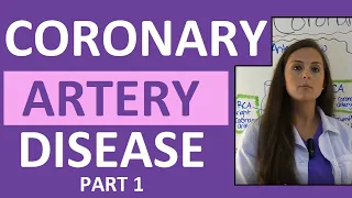 Coronary Artery Disease CAD Anatomy Nursing Heart Disease Pathophysiology Treatment Part 1