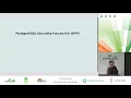 COSCUP 2018 IB501 Day1 PostgreSQL Security Issue and pgAudit