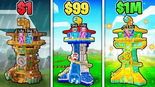 POOR vs RICH Paw Patrol Tower Battle in Minecraft! 