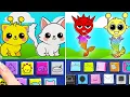 Download Lagu Sprunki Cats vs Sprunki Mermaids *DIY Gamebook with Makeover Paper Gadgets*