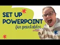 How to Set Up PowerPoint for Creating Printables TpT Seller Beginner Tutorial