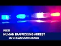 Pasco sheriff news conference on human trafficking arrest