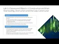 Lab 3 Classes and Objects II Constructors