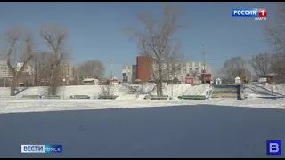 В парке «Зелёный остров» убрали последние новогодние украшения