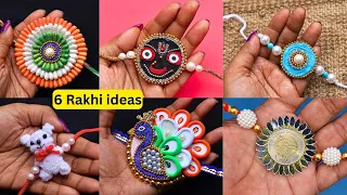 DIY 6 Aesthetic Rakhi making ideas| How to make Rakhi at home & for Competition| Rakhi tutorial 2026