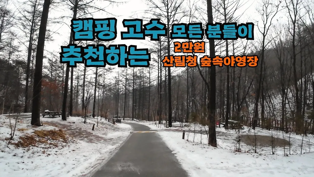 가격까지 착한..여유롭게 캠핑 가능한 지금이 최고인 국립숲속야영장 썸네일
