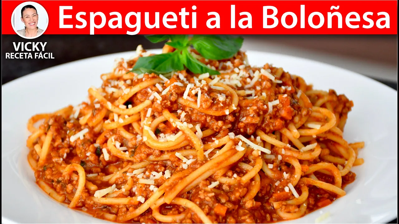 ESPAGUETI A LA BOLONESA    Vicky Receta Facil