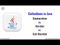Difference between Enumeration Iterator and ListIterator in Java Java Collection Java Tutorial