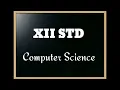 XII standard computer science chapter 5 python variables and operators part 8
