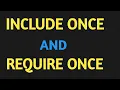PHP For Beginners Include once and Require once Hindi Urdu