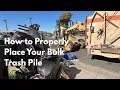 How to Place Your Bulk Trash Pile