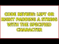Code Review Left or right padding a string with the specified character