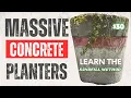 How I make massive concrete cement planters cheaply and effortlessly using the sand fill method