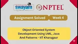 NPTEL Object Oriented System Development Using UML Java And Patterns Week 4 Assignment Solution2026