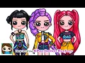 Download Lagu How to Draw Huntrix KPop Demon Hunters Rumi, Zoey \u0026 Mira
