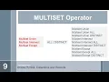 oracle plsql records and collections MULTISET Operators