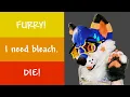 Reading FURRY HATE COMMENTS in FURSUIT