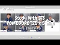 Download Lagu 2 HOUR STUDY WITH BTS 💜 | POMODORO (25/5) | BTS | PIANO BTS MUSIC | COUNTDOWN \u0026 ALARM