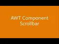 AWT Component Scrollbar