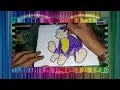 Coloring Pictures of Monkey Dolls Using Crayons