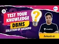 Solution of Hashing L 21 Test your Knowledge MCQ DBMS GATE 2022