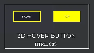 How To Create 3D Button With Hover Effect Using Only CSS