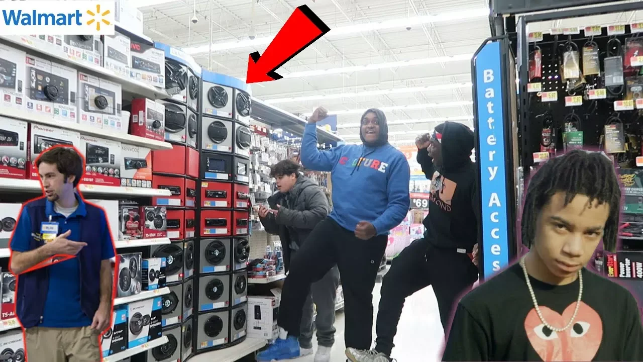 Blasting YBN Nahmir - Bounce Out With That in Walmart !