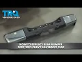 How to Replace Rear Bumper 2007-2013 Chevrolet Silverado 1500