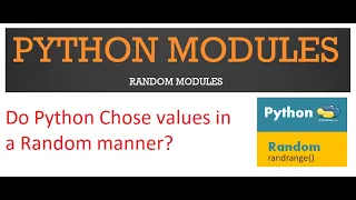 Python Modules RANDOM Modules TAMIL