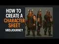 Create Stunning Character Sheets with Midjourney AI Tutorial