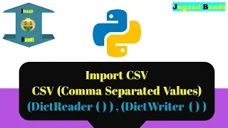 CSV DictReader DictWriter Python tutorial
