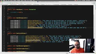 Problem solving with JUnit tests